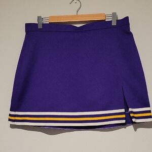 Varsity Spirit Purple Women's Skirt with Striped Hem Cheer Skirt Size PX